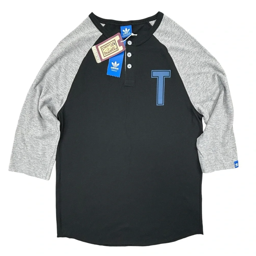 NWT- Adidas- Minnesota‎ Timberwolves 3/4 sleeve T-shirt- Small